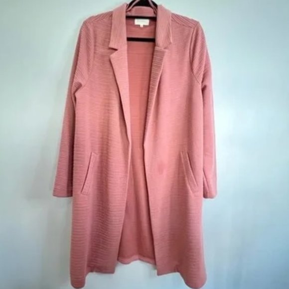Melloday Mauve Open Front Cardigan - Picture 1 of 5